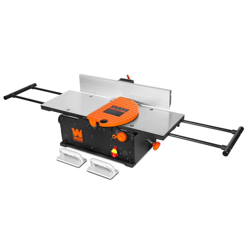 WEN JT1020H 10-inch spiral benchtop jointer with extendable cast iron table