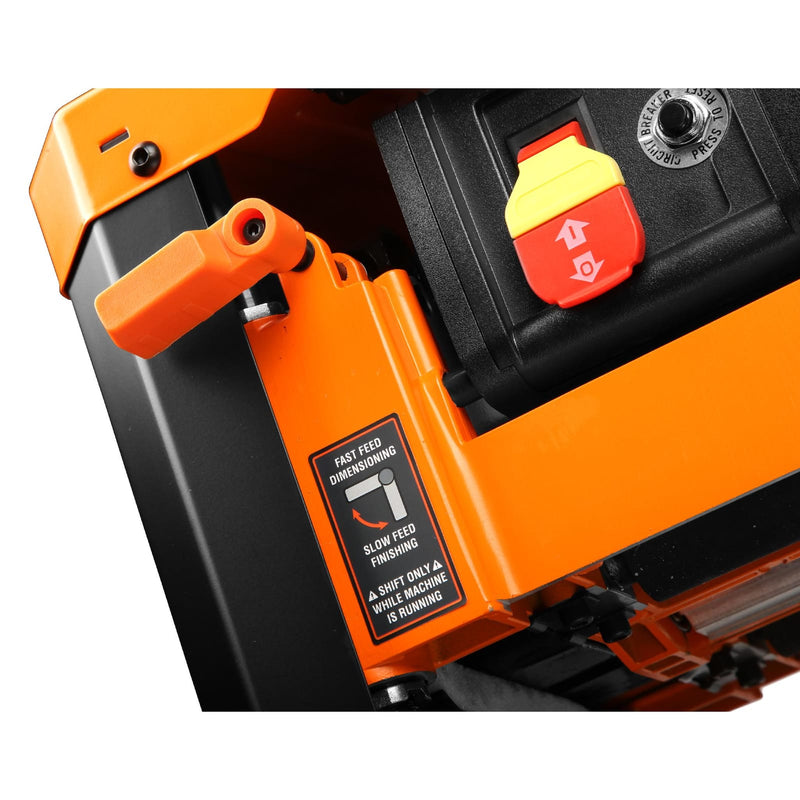 WEN PL1337 planer two-speed feed selector and depth adjustment