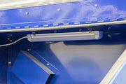 Interior LED light inside the Eastwood B60 abrasive media blast cabinet