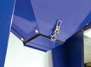 Top opening door and latch on the Eastwood B60 abrasive media blast cabinet